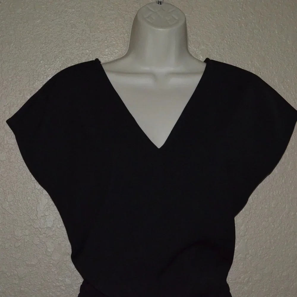 Sz XS n:PHILANTHROPY Black V Neck Jumpsuit